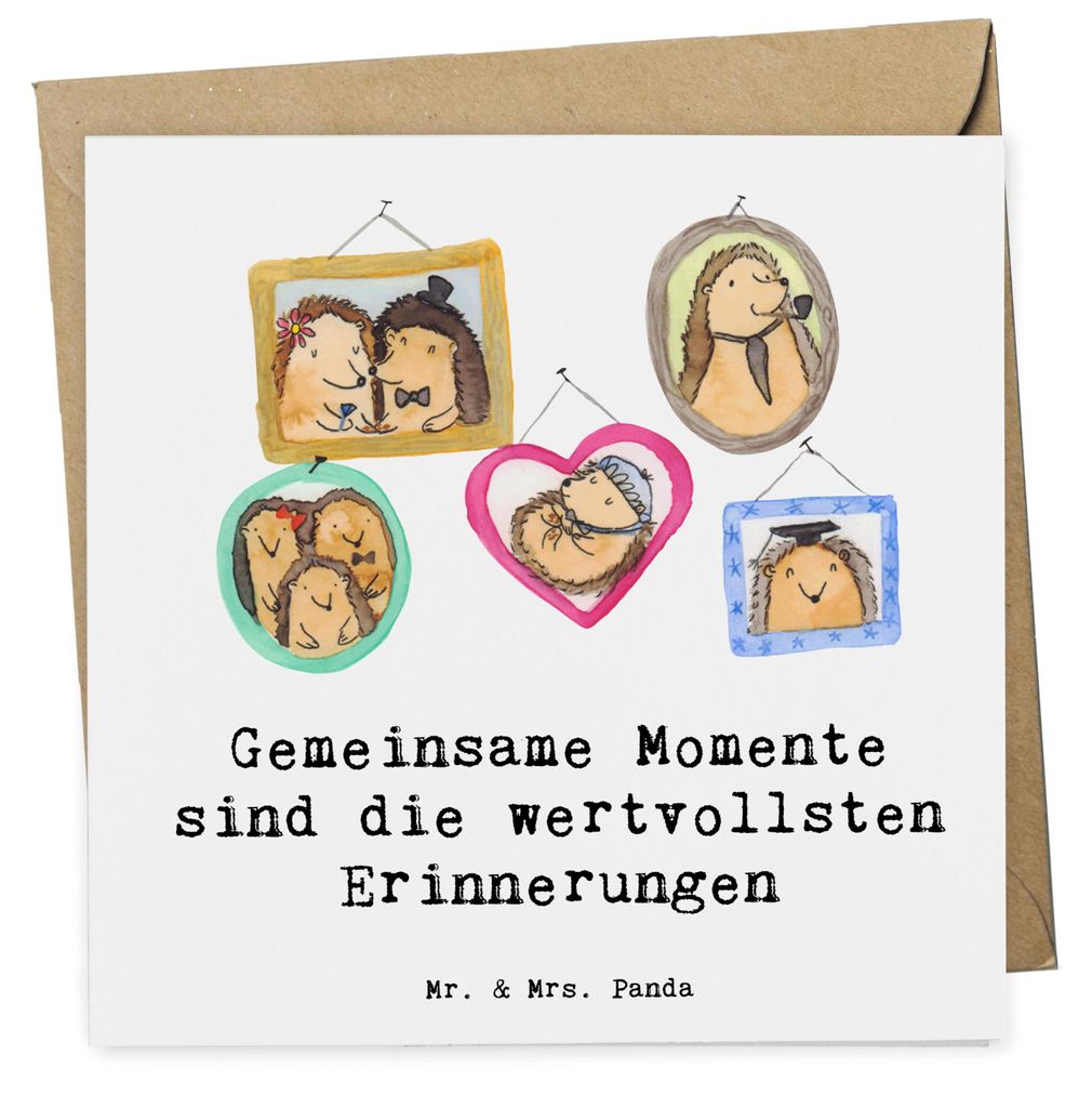 Mr. & Mrs. Panda Gutschein Familientag Erinnerungen - Weiß - Geschenk, perfekte Wahl, Gemeinsame Momente, Familie, individuell anpassbar, Geschenk...