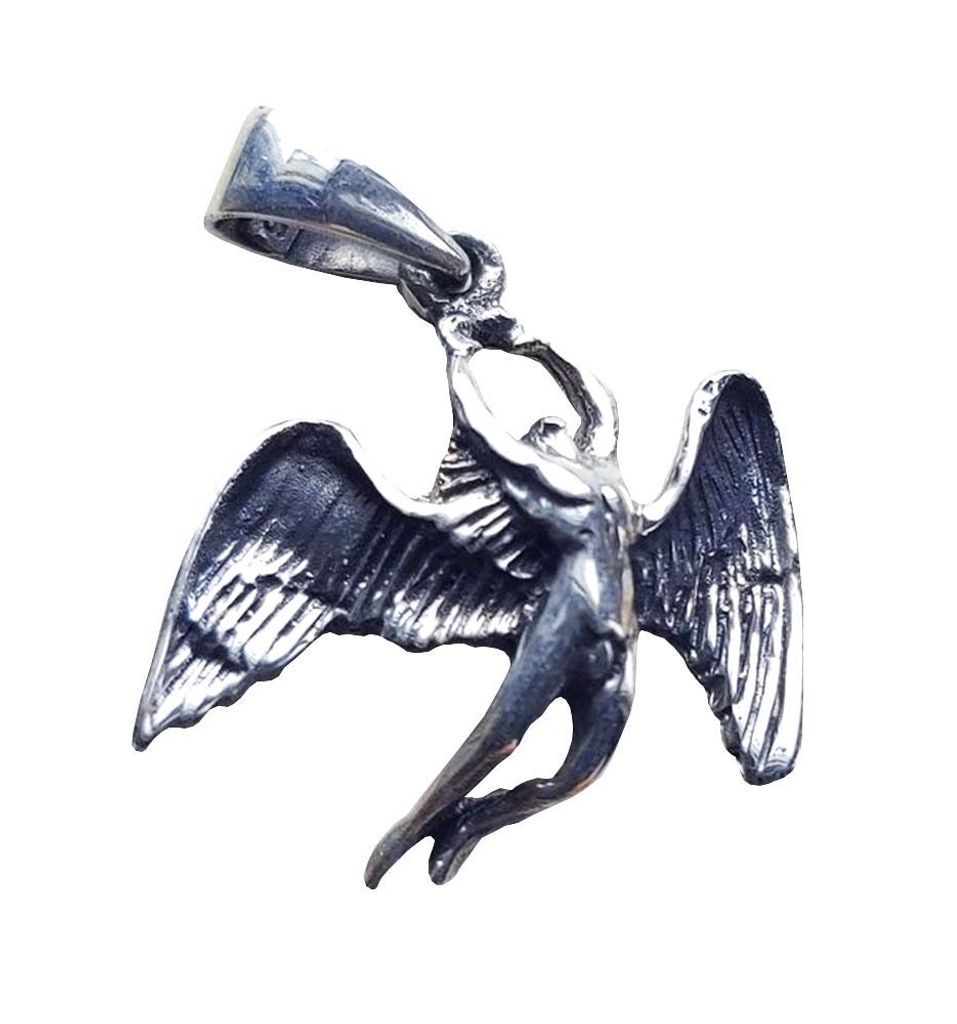 Silber Anhänger Schwebender Engel aus 925 er Sterling