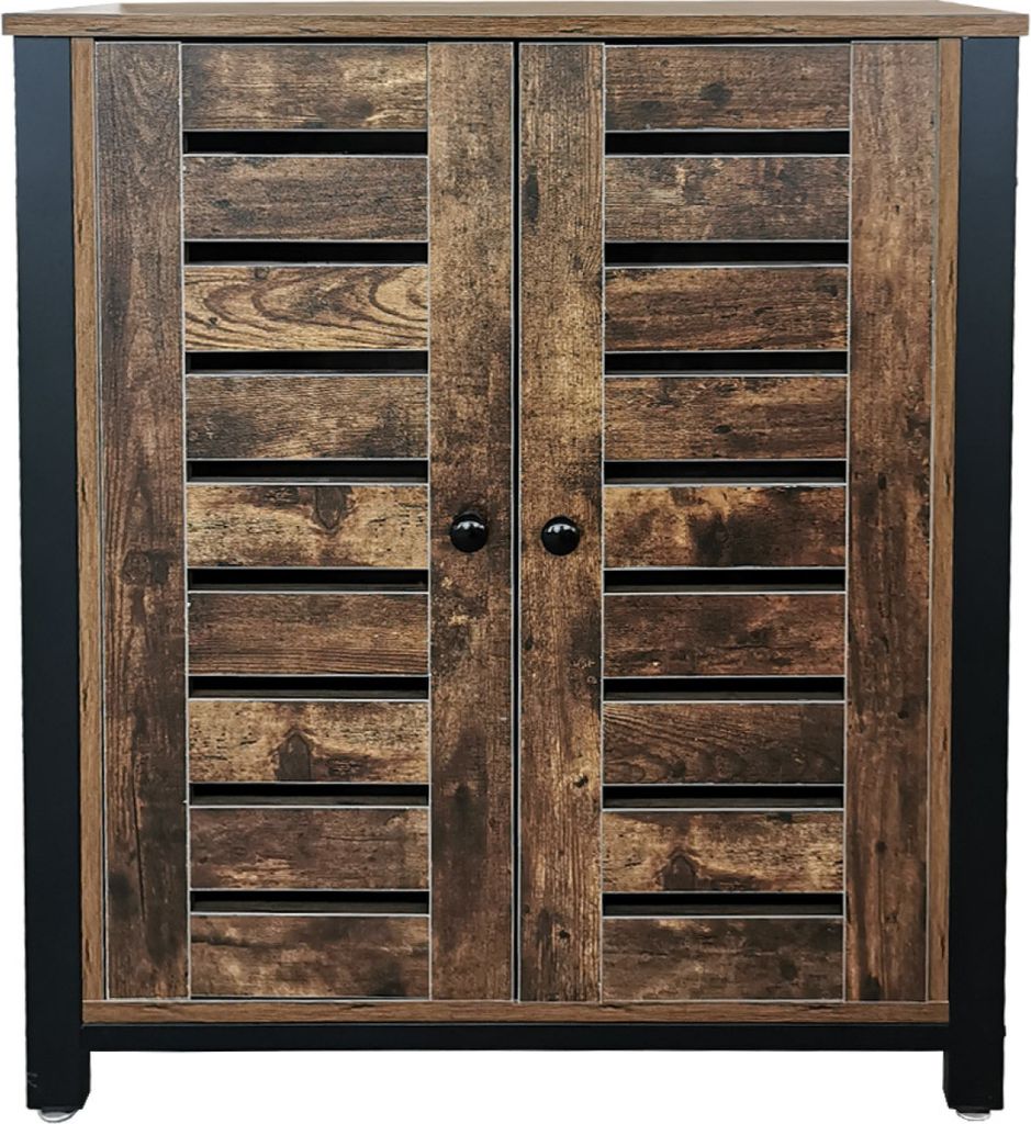 Sideboard Industrial Vintage Robustes Design - Wandschrank Aufbewahrungsschrank Metall Holz