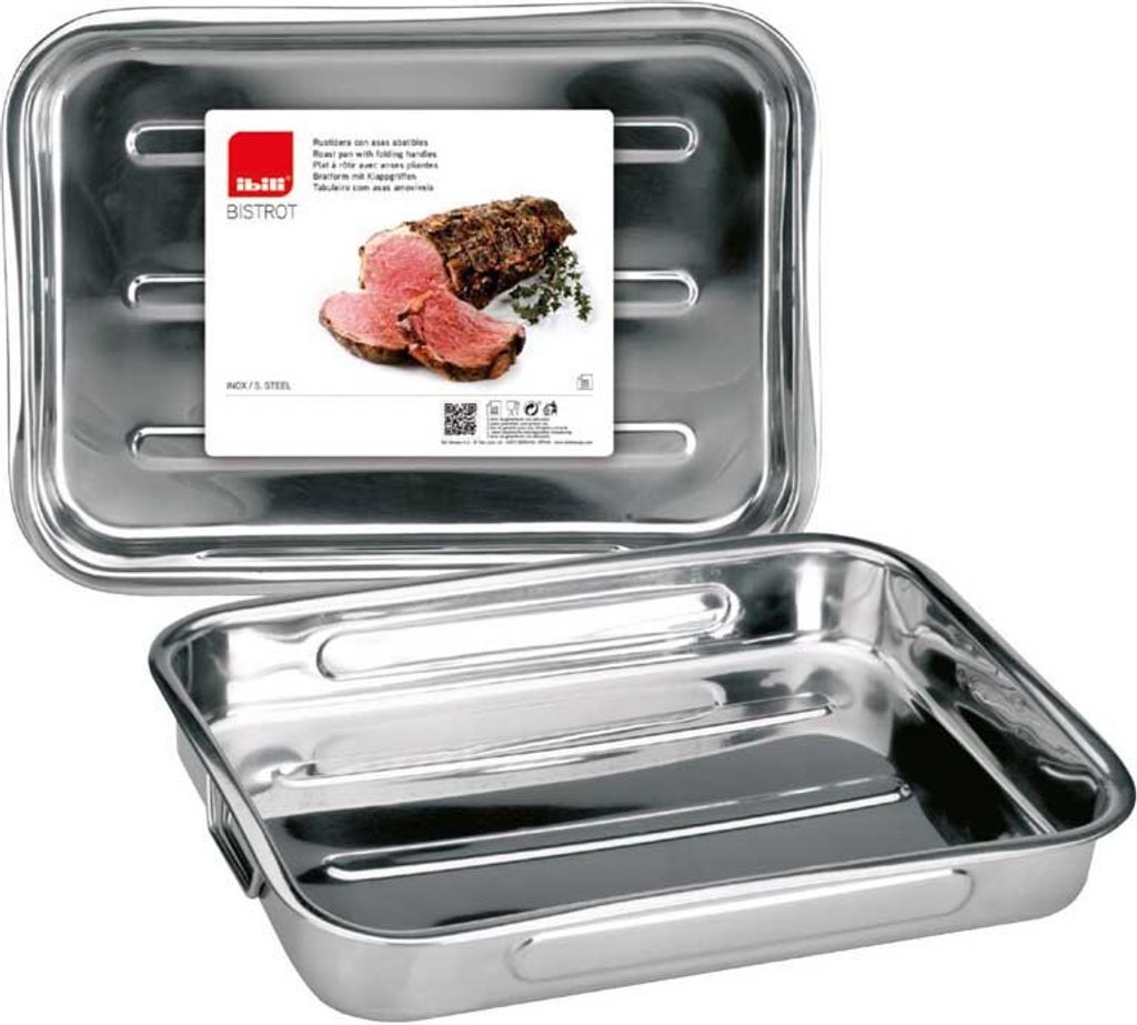 Edelstahl-Auflaufform ohne Deckel BISTROT 30cm