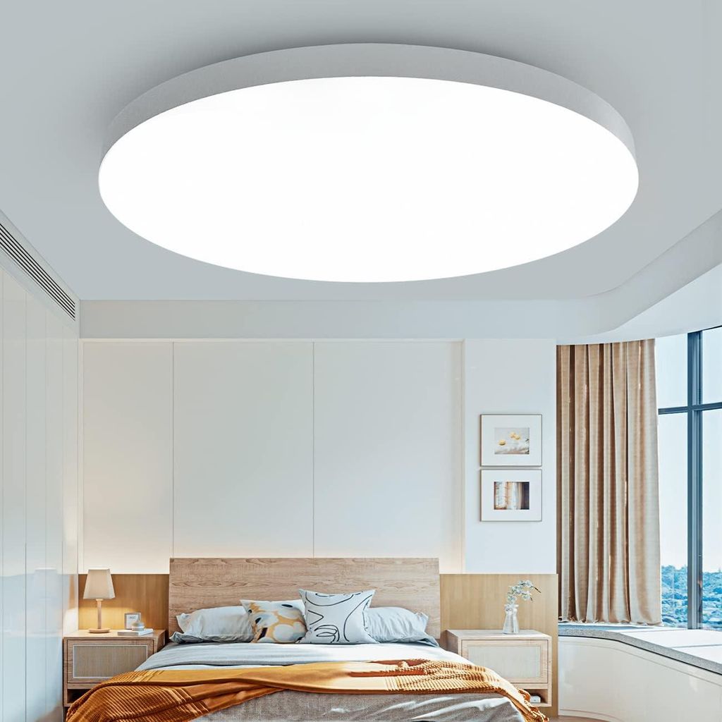 Moderne LED-Deckenleuchte, 18 W, Wohnzimmer-Deckenleuchte, 6000 K Kaltweiß (1700 K), runde Badezimmer-Deckenleuchte, Kinder-/Erwachsenen-Deckenleu...