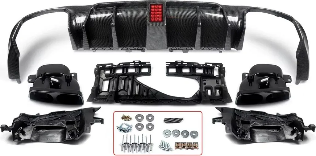 Diffuseur noir AMG E63 pour Mercedes Classe E W213 E300/E400 2016-2020