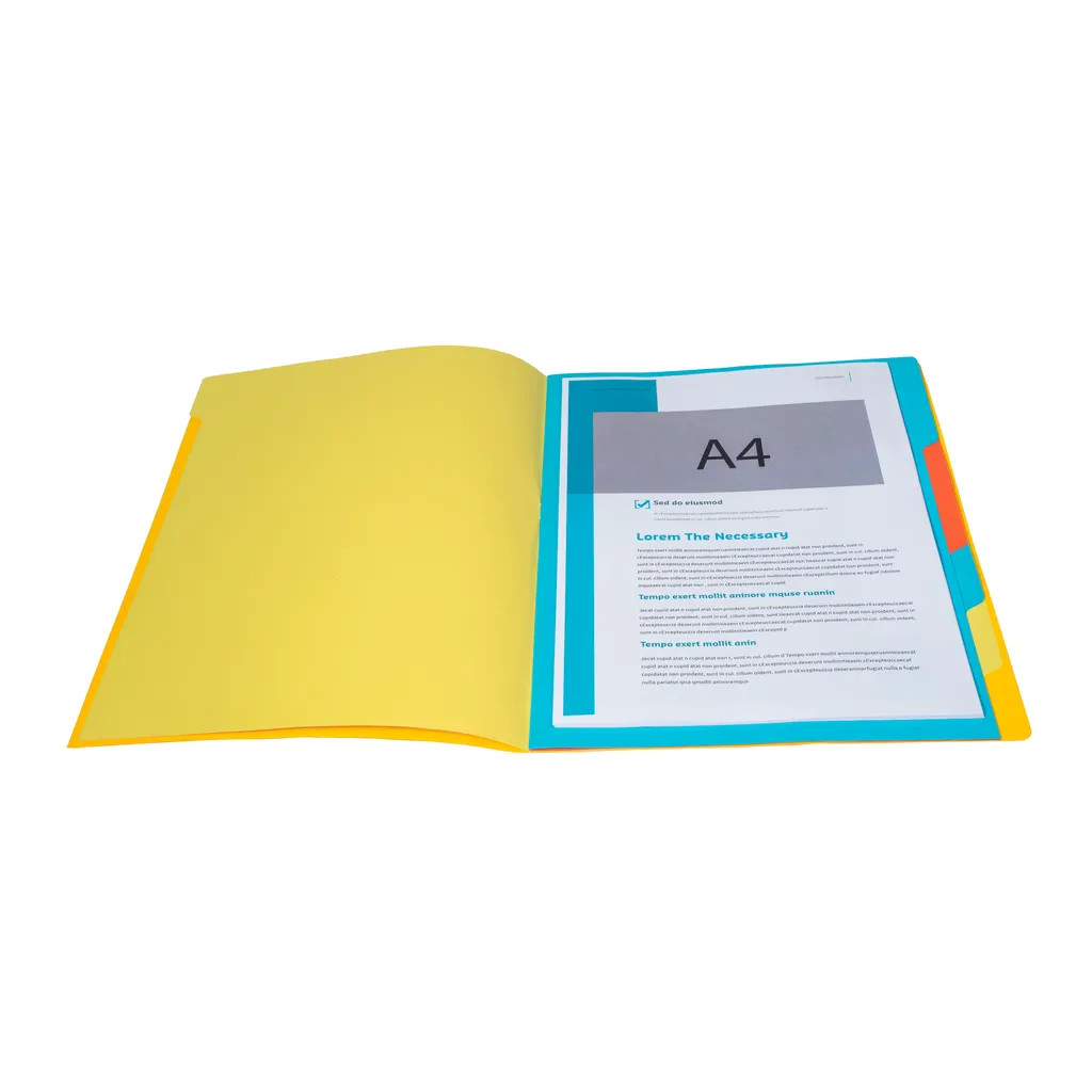 Trieur de Bureau pour Classement A4 Jaune 7 Compartiments - Pack de 12 - 4