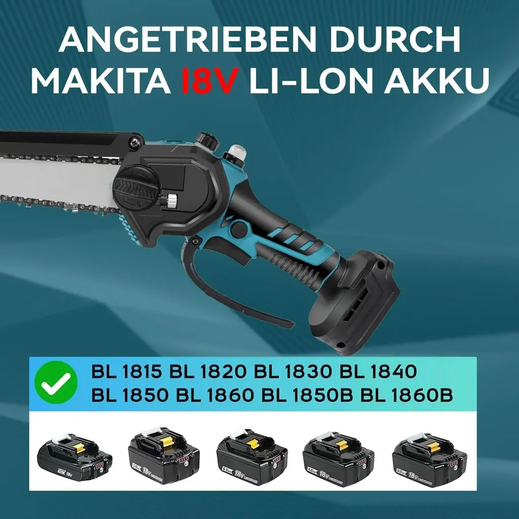 Tronçonneuse Brushless 20 cm avec batterie - Performance de coupe Pro - 8