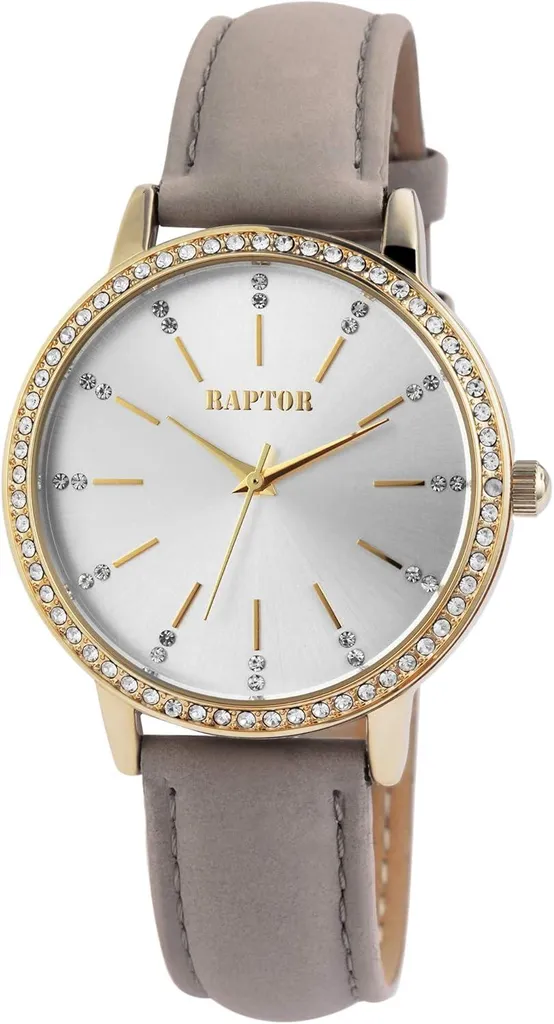 Orologio Donna Elegante in Vera Pelle e Strass - Orologio al Quarzo