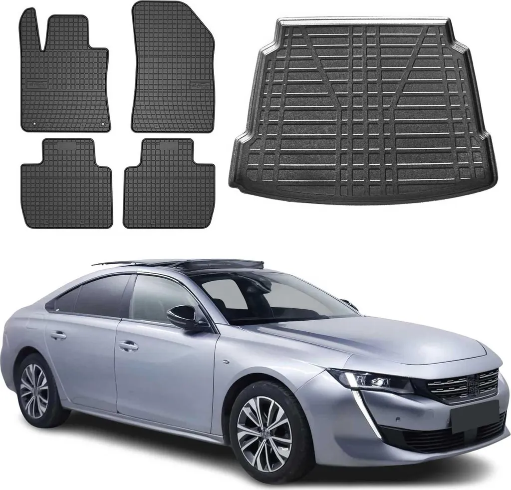 Set Protezione Totale Peugeot 508 2018-2025: Tappetini + Vasca Baule - 1