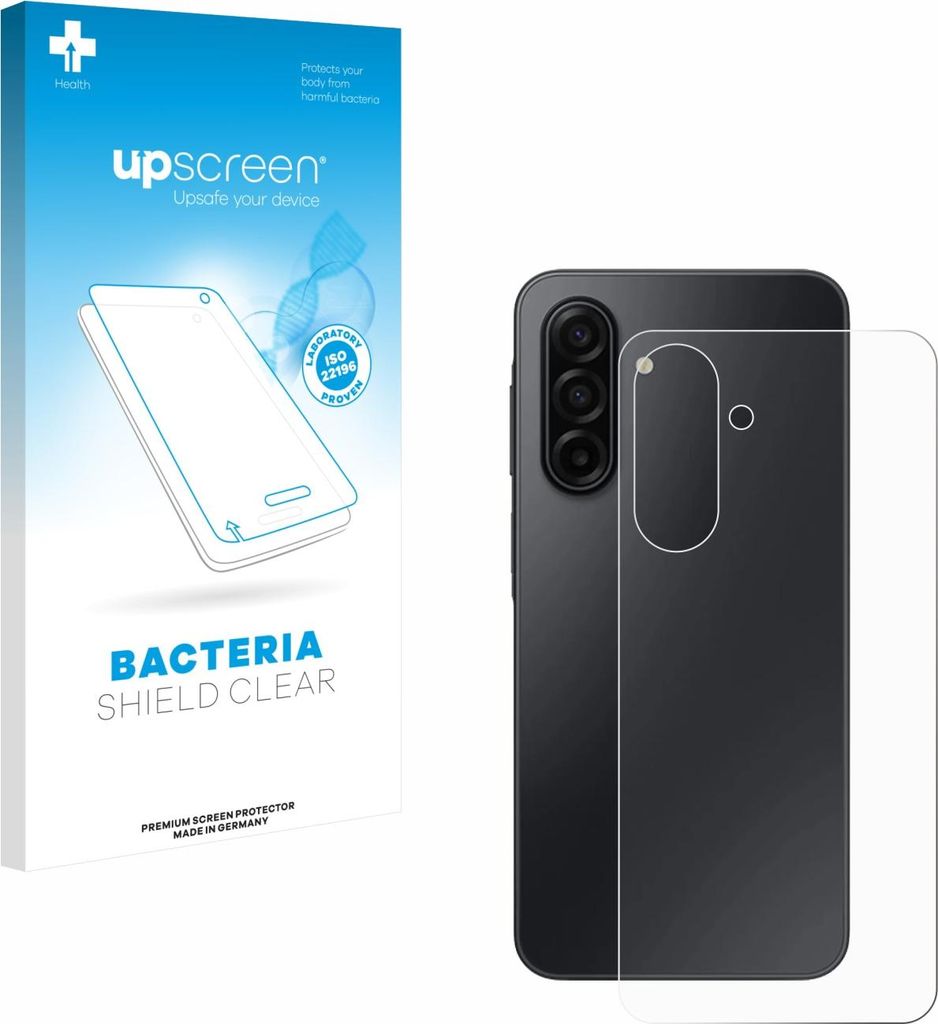 upscreen Schutzfolie für Samsung Galaxy A17 4G (Rückseite) Displayschutz Displayschutzfolie Folie Klar antibakteriell