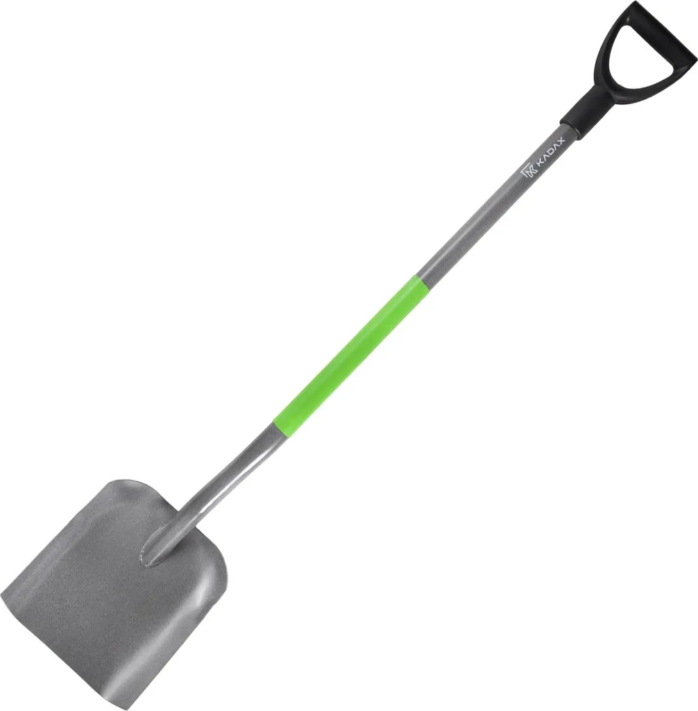 Pelle de chantier avec lame en métal et long manche 123 cm ergonomique