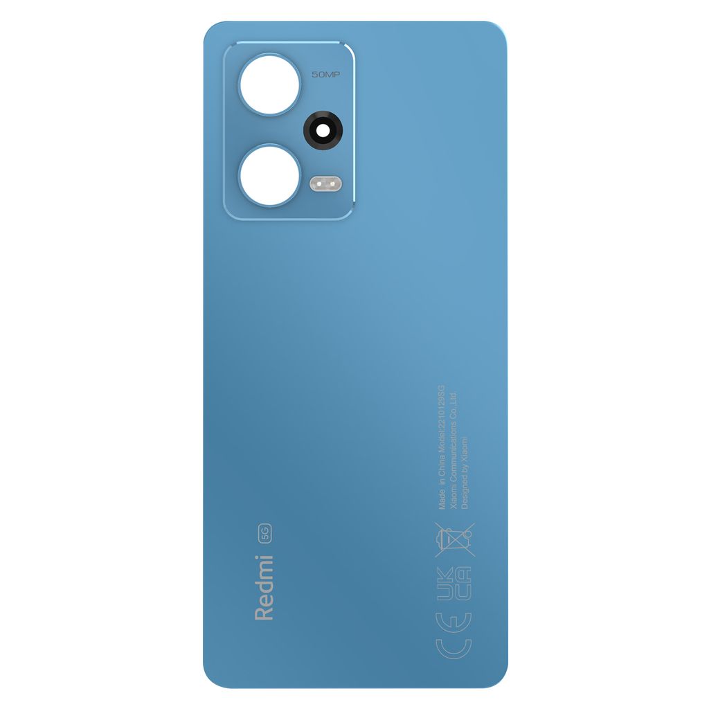 Xiaomi, Akkuabdeckung für Xiaomi Redmi Note 12 Pro 5G Original Service Pack, Blau