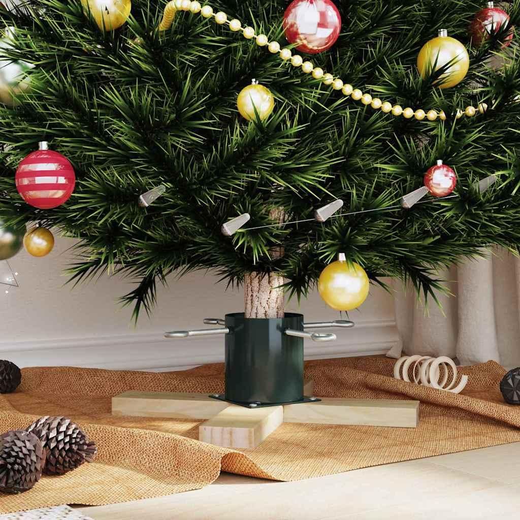 vidaXL Weihnachtsbaumständer Grün 50 x 50 x 16 cm Massives