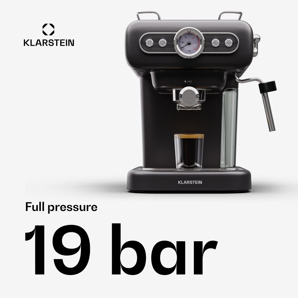 KlarsteinEspressionata Evo, ekspres kolbowy do kawy, 950 W, Zdjęcie produktu 