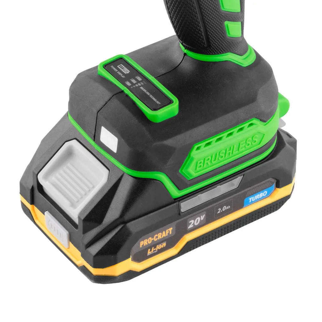 Procraft PA18Pro2-1B-C Brushless 20V: Kit Avvitatore con Batteria e Accessori - 16
