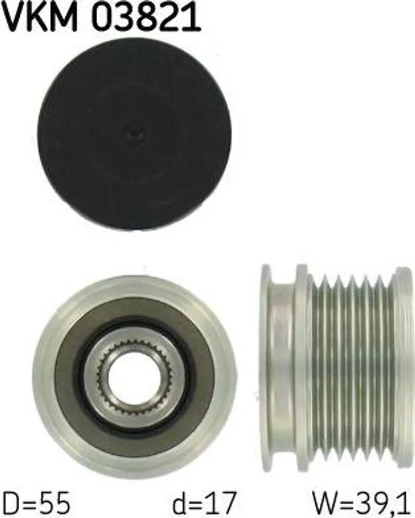 SKF VKM 03821 Roue Libre Alternateur OE 6111500160 pour Sprinter Vito