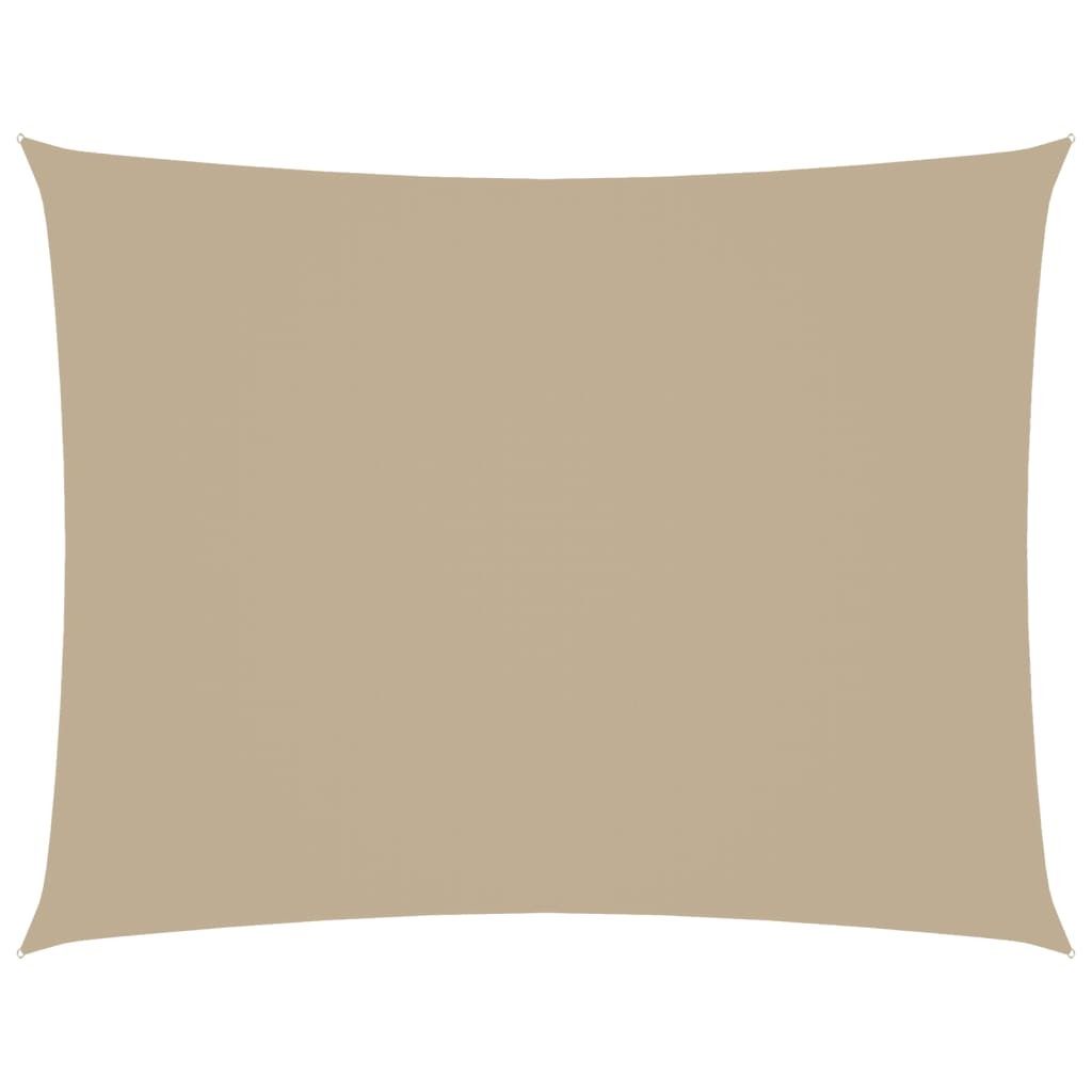 vidaXL Sonnensegel Oxford-Gewebe Rechteckig 3,5x4,5 m Beige Produktbild 