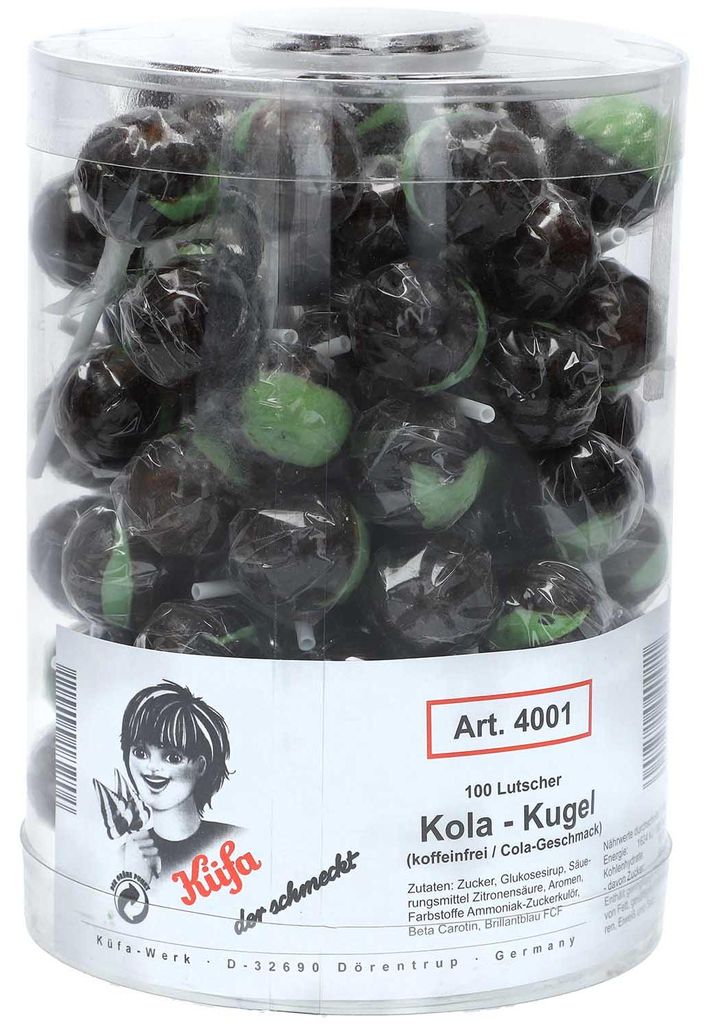Küfa Lolly Cola palla lecca lecca al gusto di cola 100 Immagine del prodotto 