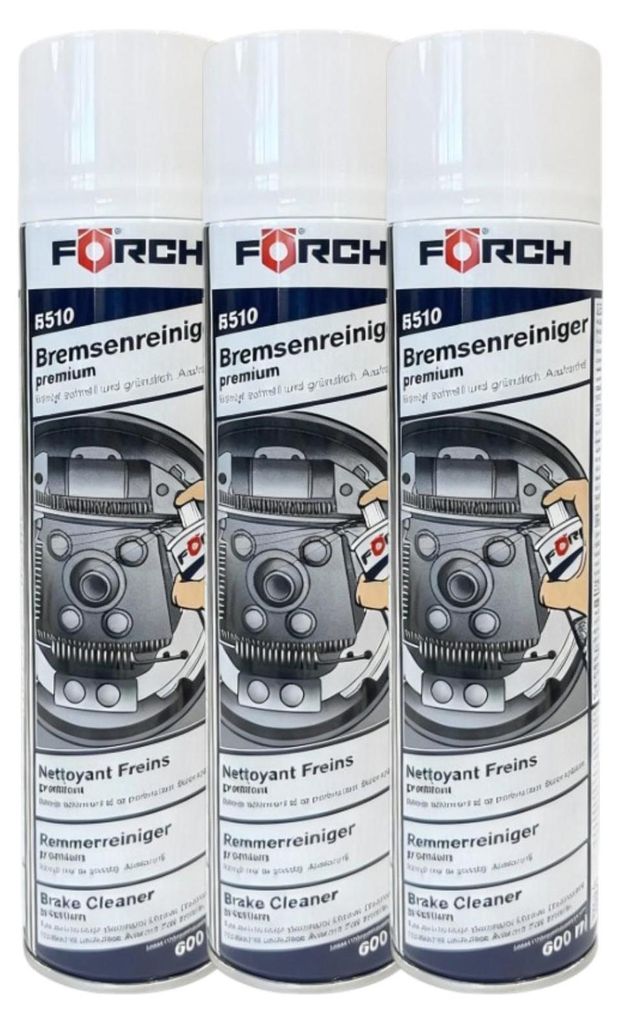 3x Förch R510 Bremsenreiniger Premium Reiniger Bremsstaub Entfetter Spray 600ml