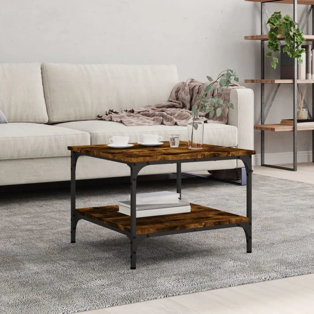 Offerta Tavolino Living Store Rovere Fumé 55x55 - Arredo Moderno