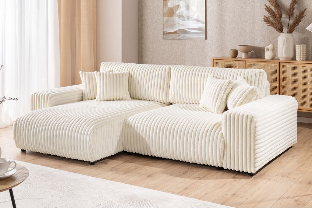 Mollis - Ecksofa mit Schlaffunktion und Bettkasten aus Produktbild 