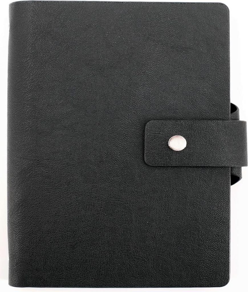 bind Terminplaner mit Ringmechanik A5 Kunstleder schwarz ca. 23 × 17 × 3,5 cm 15801