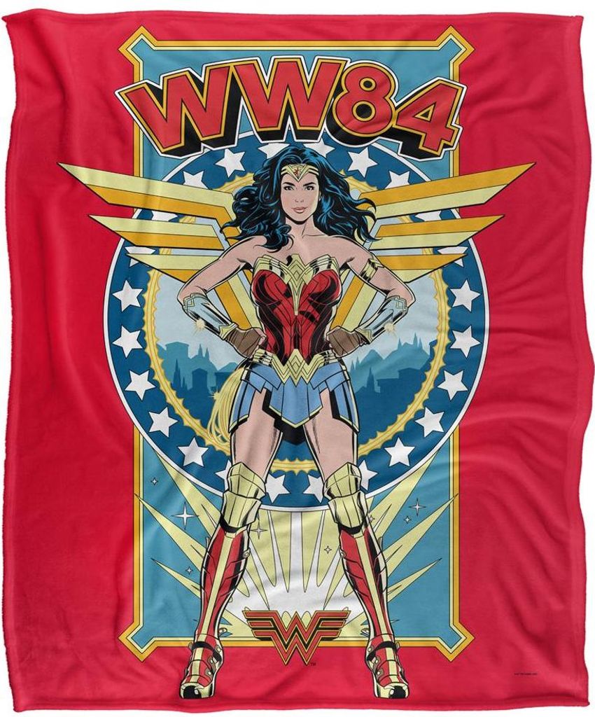 Wonder Woman - "Stand Tall" Decke, Seidig, Supersoft TV24065 (Einheitsgröße) (Rot)