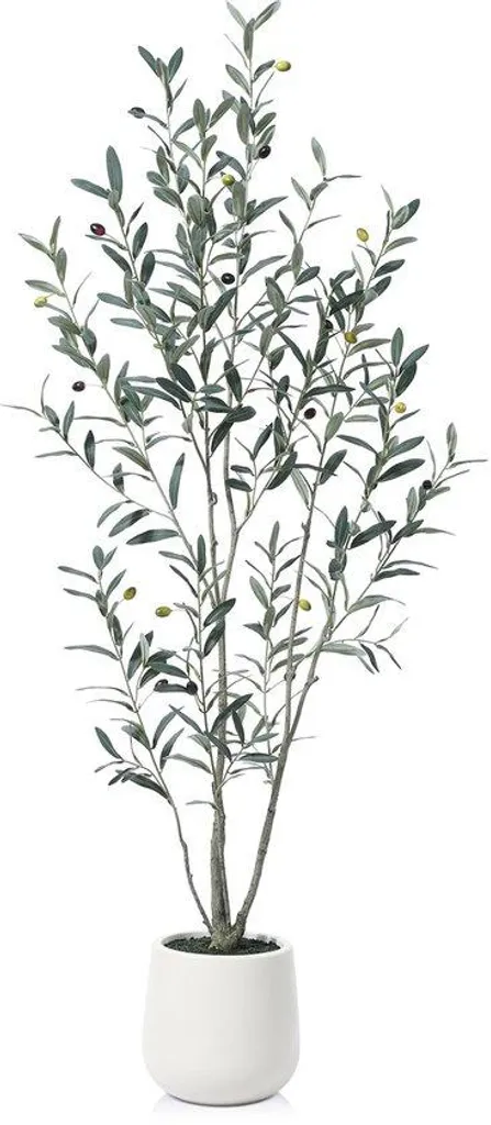 Olivier artificiel 150 cm : fini l'entretien avec ce pot blanc chic