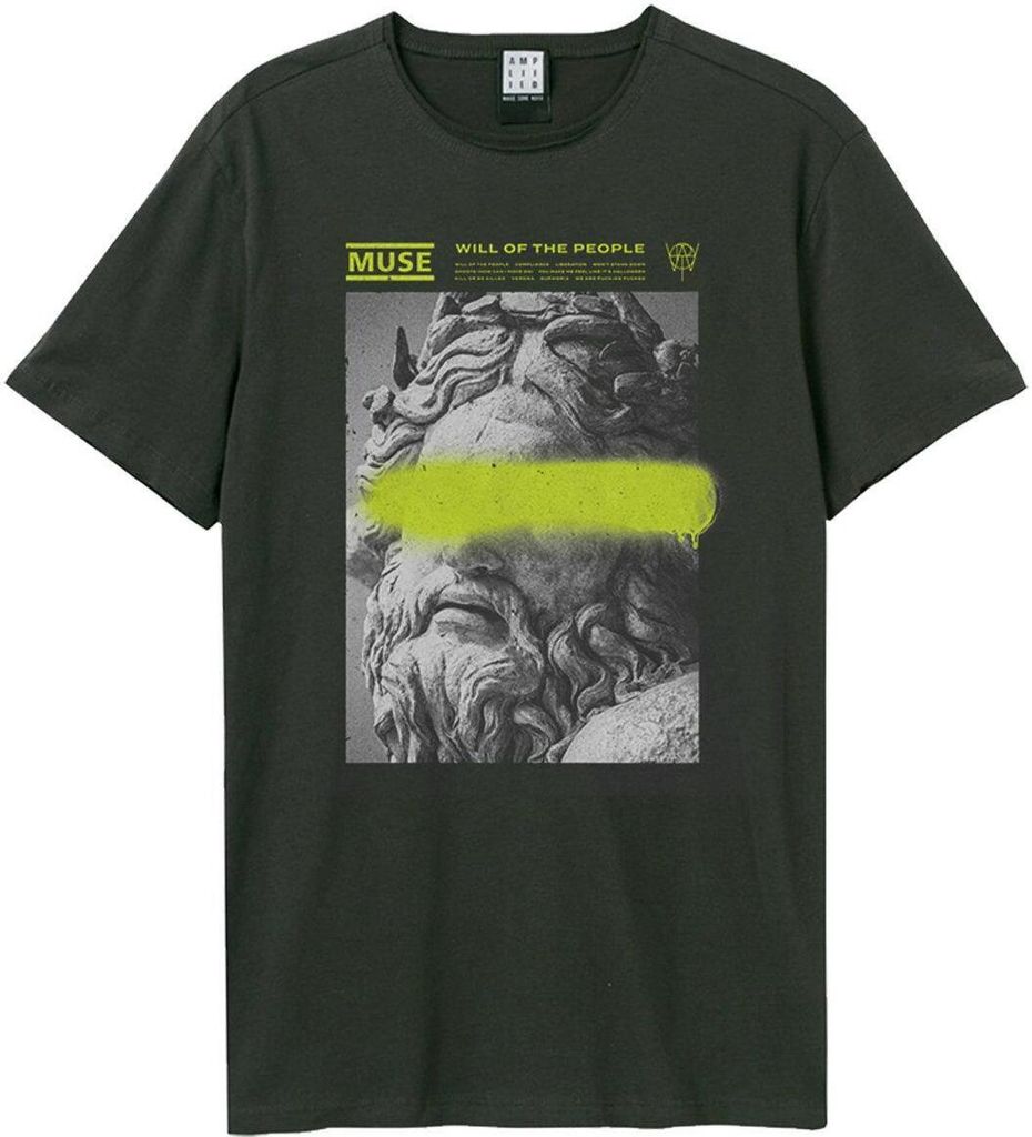 Amplified - "Graffiti" T-Shirt für Herren/Damen Uni GD1020 (3XL) (Holzkohle)
