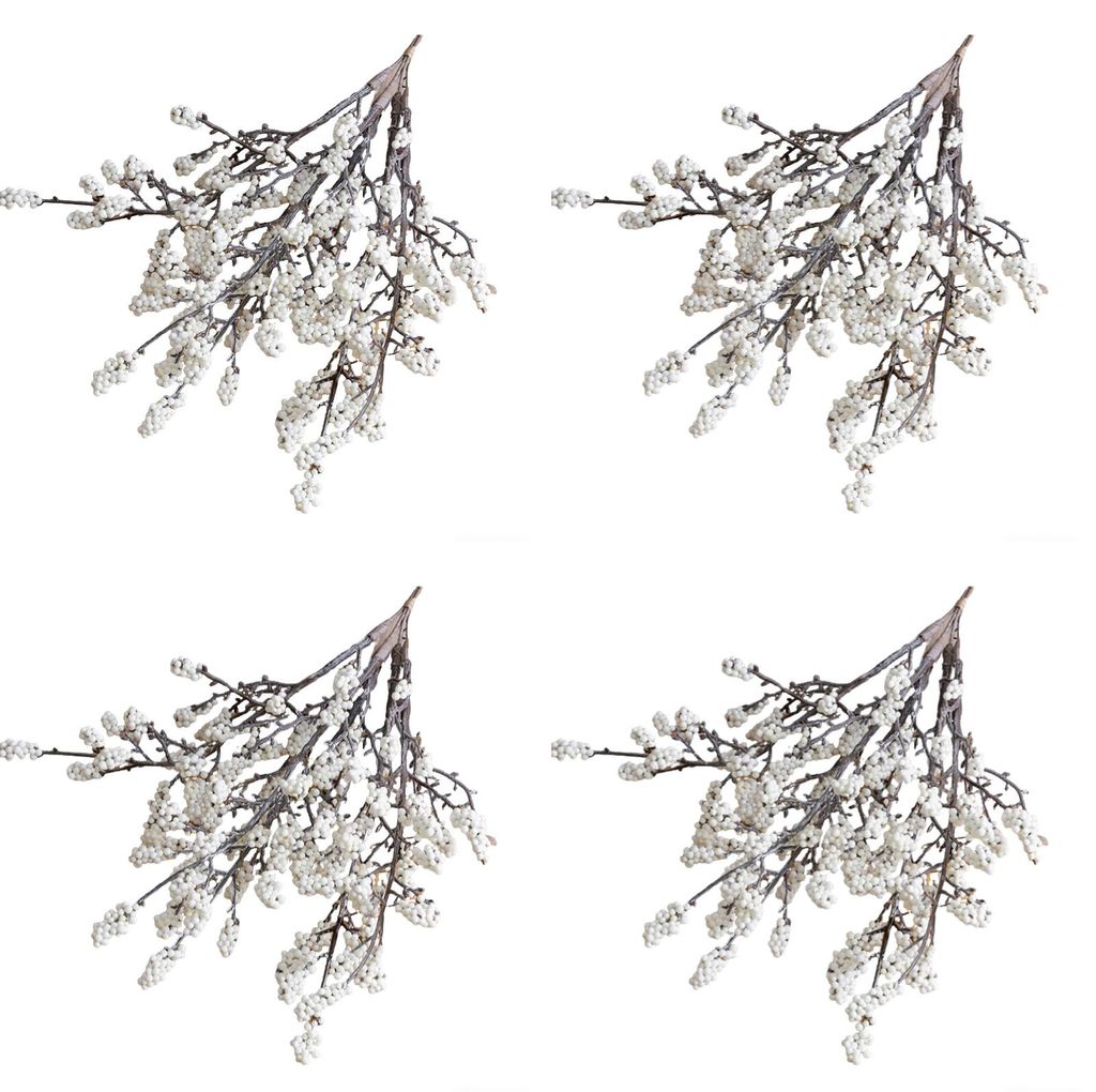 künstliche Beerenstängel, künstliche Fruchtzweige, realistische künstliche Pflanzenornamente für Weihnachtskränze, Bastelarbeiten, Hochzeiten...