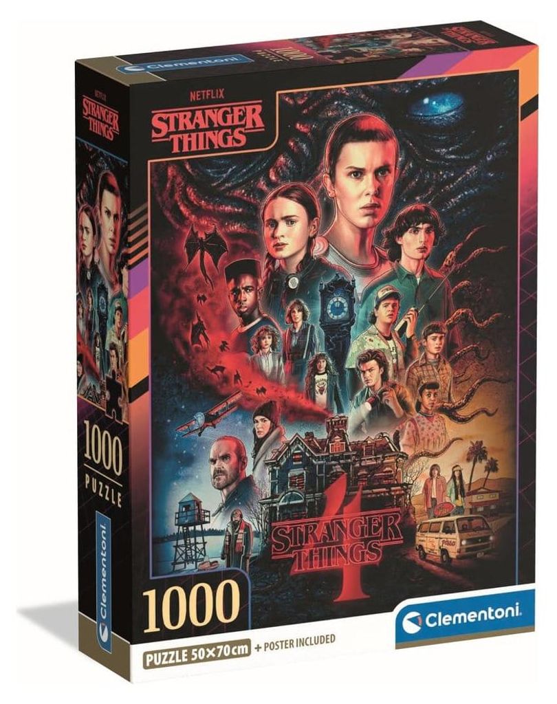 Clementoni Puzzle Stranger Things 1000 el. - Oficjalny Immagine del prodotto 