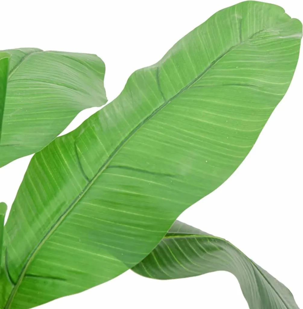 vidaXL Banano Finto 120cm - Foglie in PEVA - Pianta Ornamentale Verde