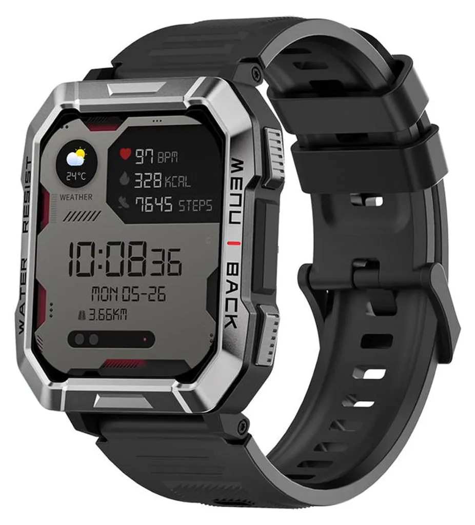Montre Connectée Sport Blackview W60 Argent - Idéal Homme et Femme