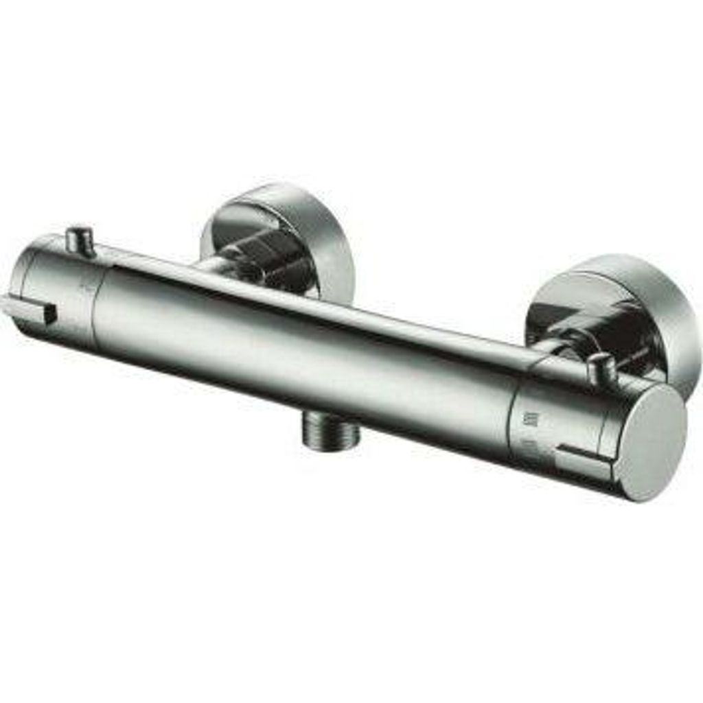 Bluerain Duschthermostat Chrom Wandarmatur 15 cm Messing