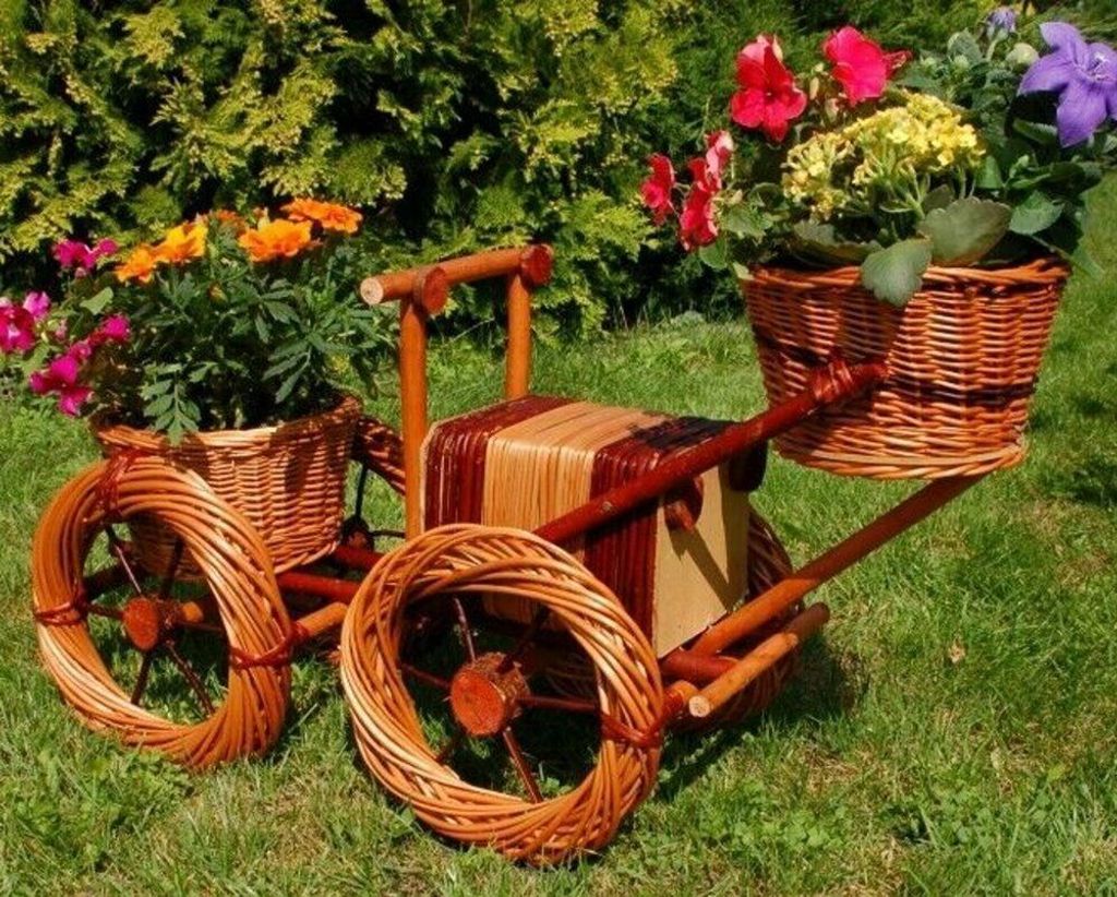 XL Premium Bagger 85cm Korbgeflecht Rattan Körbe Pflanzkorb Pflanzkasten Garten