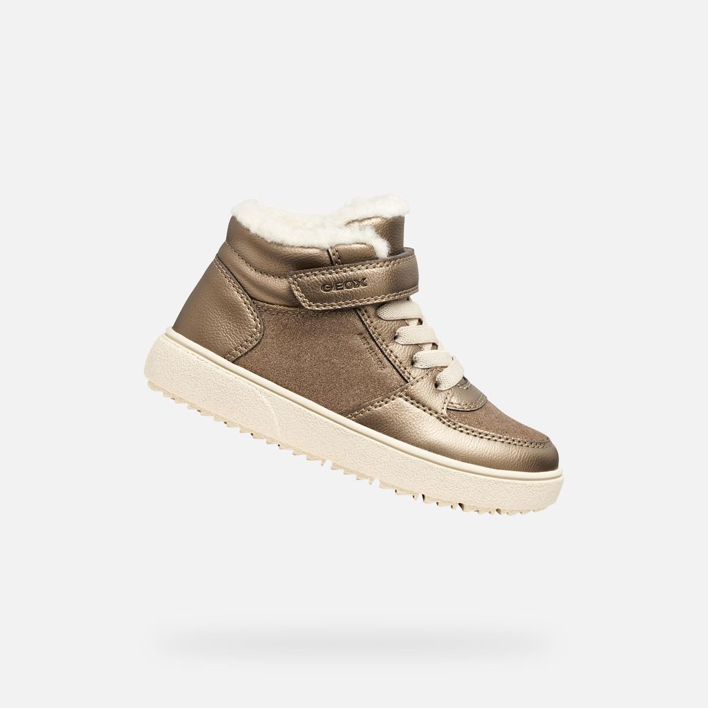 Geox Theleven AB Mädchen-Sneaker in Gold 39