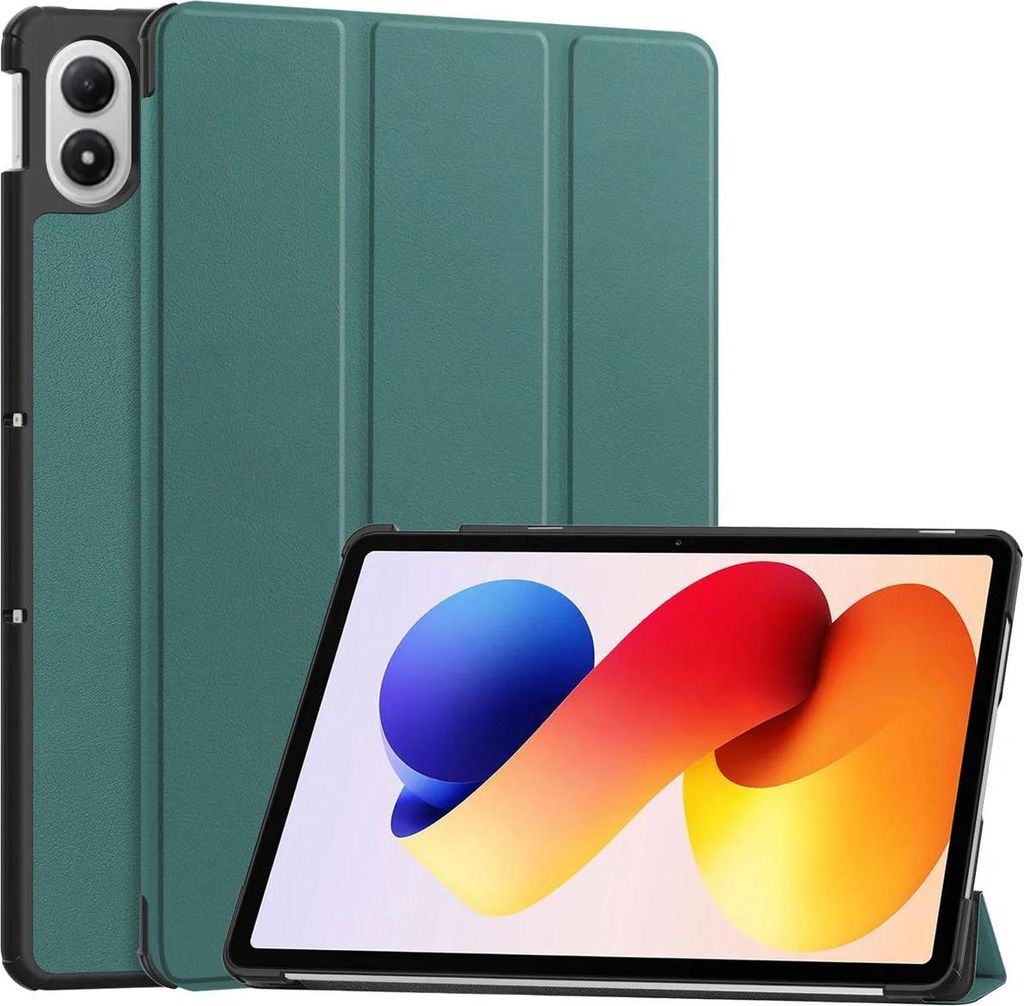 Schutzhülle für Xiaomi POCO Pad M1 / Redmi Pad 2 Pro, Bizon Case Tab Croc, Dunkelgrün