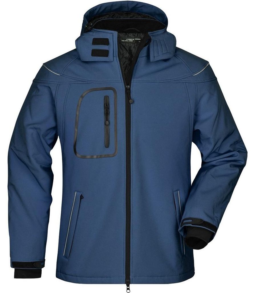 James and Nicholson - Softshelljacke für Herren - Winter LT2283 (3XL) (Marineblau)