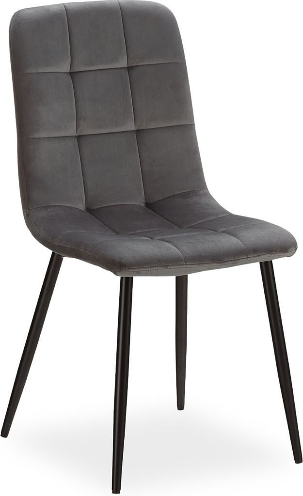 Chaise Salle à Manger Gris Design Moderne Chaise de Cuisine Image du produit 