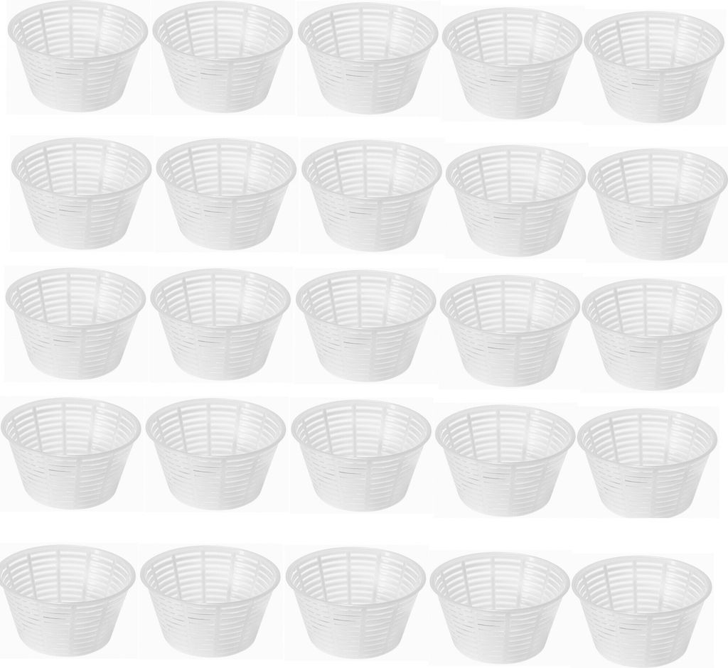 25 x Käseform 12x6.3cm - 0.5kg, Käse Form, Kaseform, Kase Form, Käse Formen, Käseformen