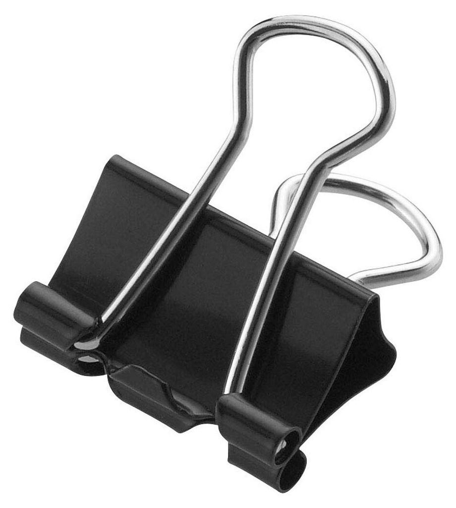 12 WESTCOTT Foldbackklammern schwarz 1,5 cm Produktbild 