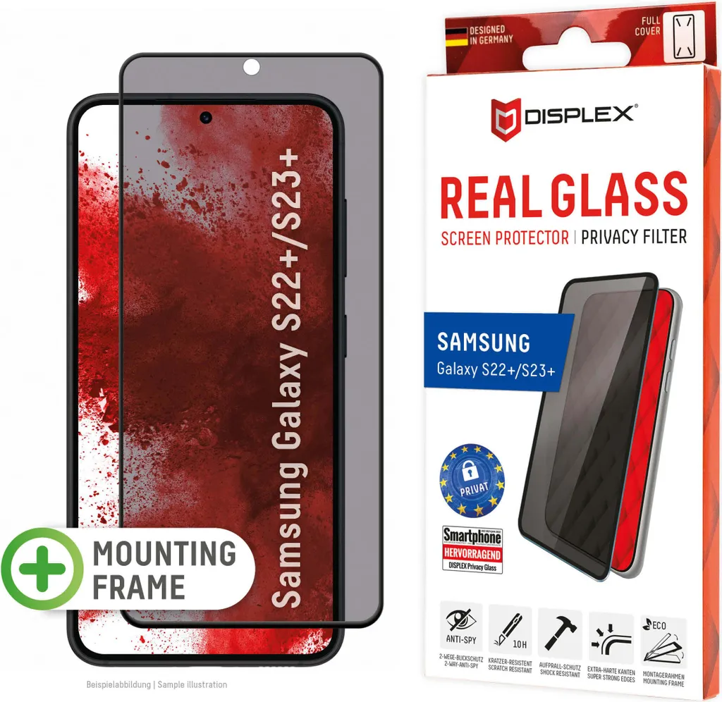 Vetro Privacy Samsung S22+/S23+ Displex 10H - Protezione Anti-Spia 01776