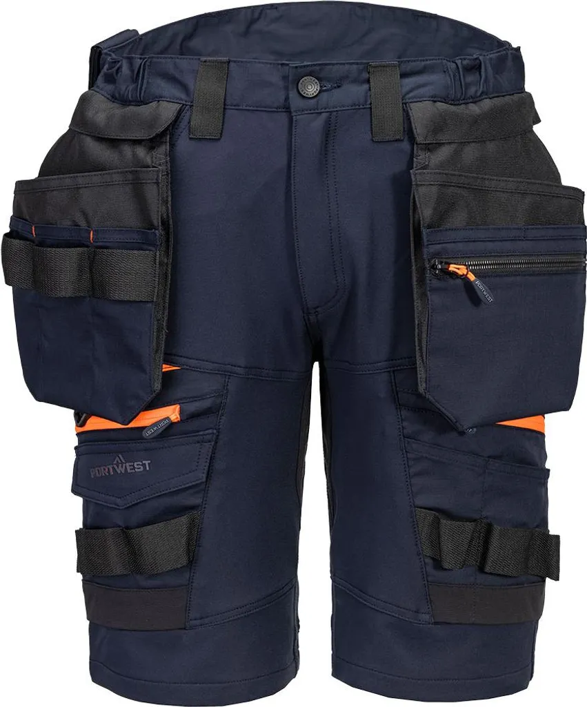 Bermuda de travail DX442 Portwest Marine avec poches holster taille 26
