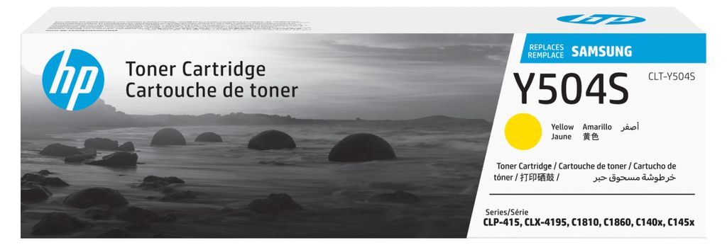 Samsung CLT-Y504S Yellow Original Toner Cartridge Cartouche Image du produit 