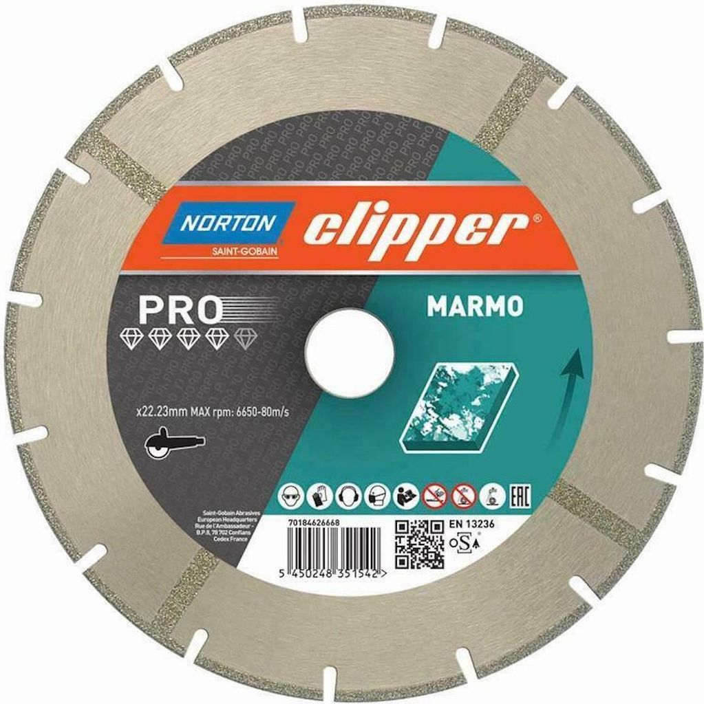Norton Clipper Diamanttrennscheibe Pro Marmo 125x22,2 mm