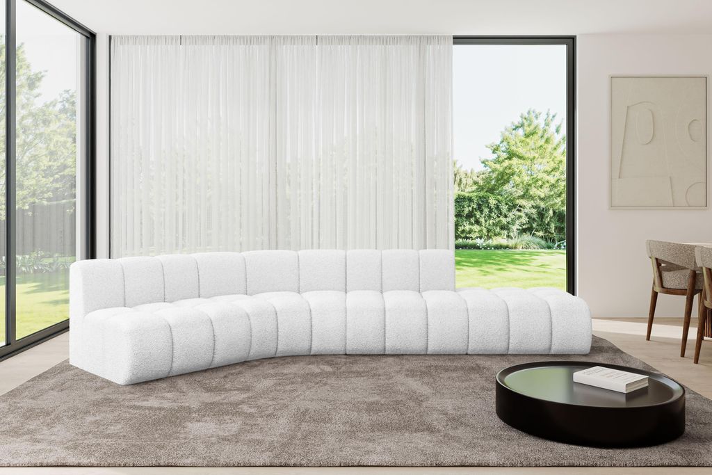 ALTDECOR Modulares Sofa Ecksofa in L-Form - Brilo-L1 - 380x174x70 cm Weiß - Corner modular Sofa Eckcouch Couch Wohnlandschaft Cauchsofa Bodensofa ...