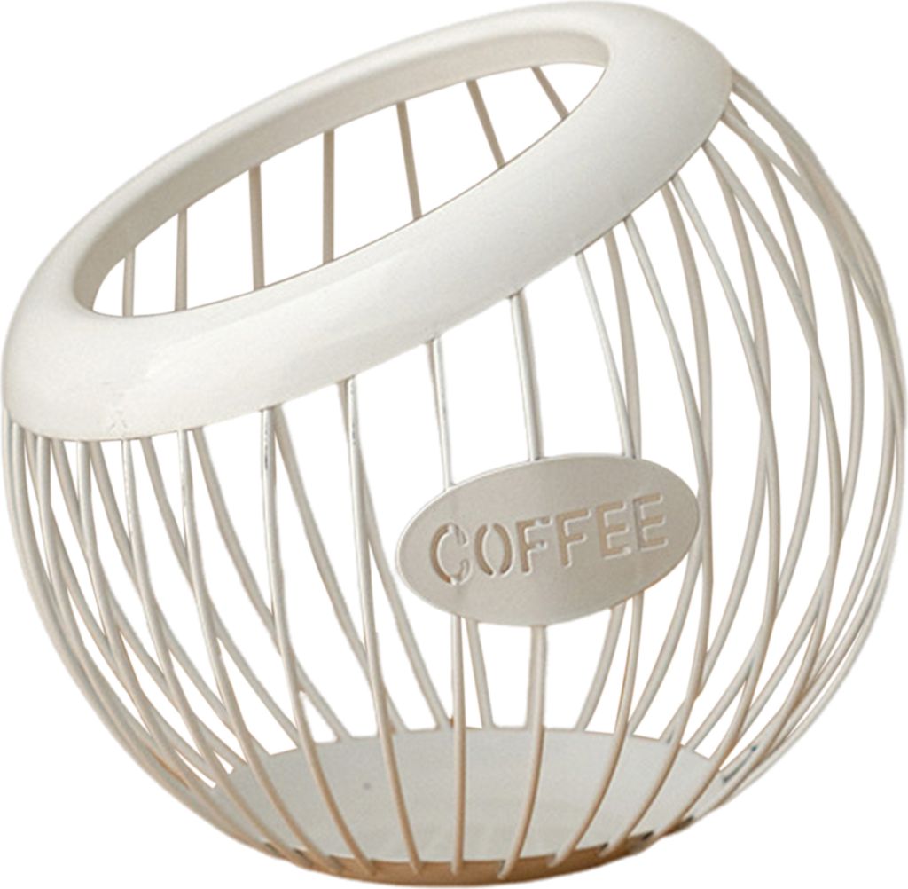 K-Cup-Halter für die Theke, Aufbewahrungskorb für Kaffeepads aus Metall, große Kapazität, K-Cup-Organizer für Keurig, Nespresso, Vertuo, Kaffe...