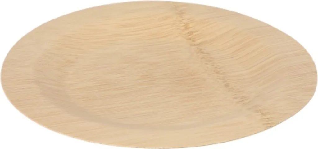 Assiette jetable robuste en bambou 230 mm - Alternative durable - 10 pcs - 5