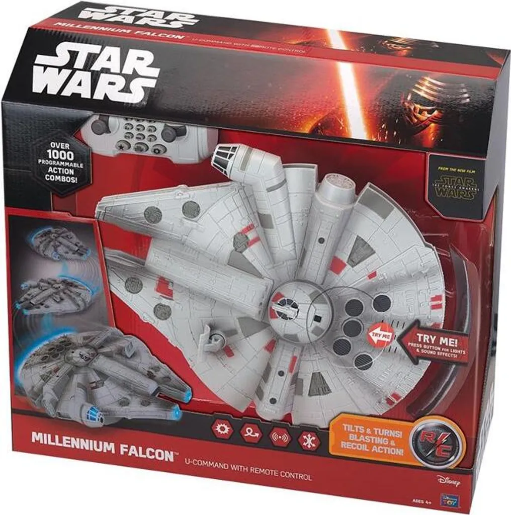 Vaisseau Spatial Télécommandé Star Wars Falcon Millenium RC Sonore - 3