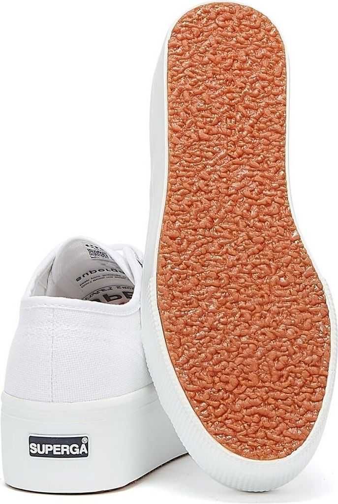 Superga 2790 Cotu Frauen Schnürung Segeltuch Plattform Produktbild 12