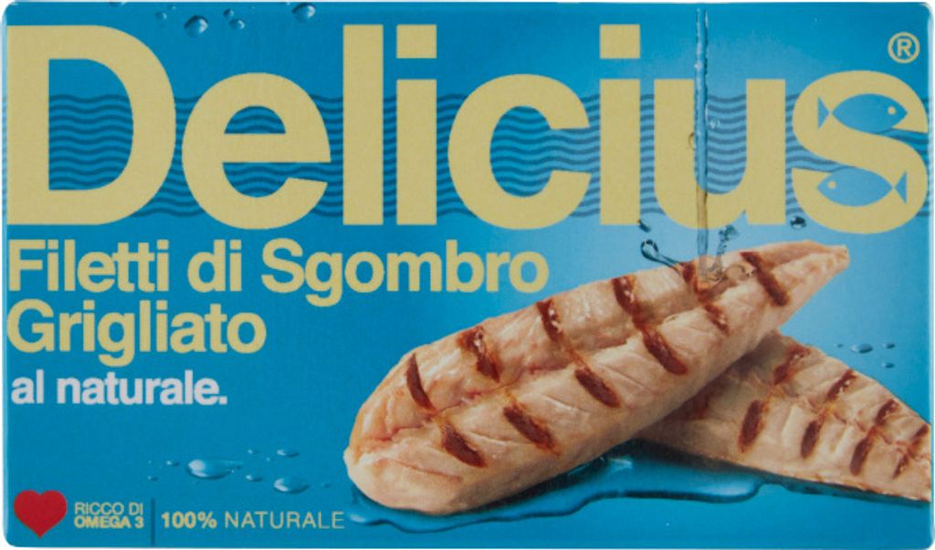 Gegrillte Makrelenfilets Filetti di Sgombri Grigliati al Naturale 85g - Delicius
