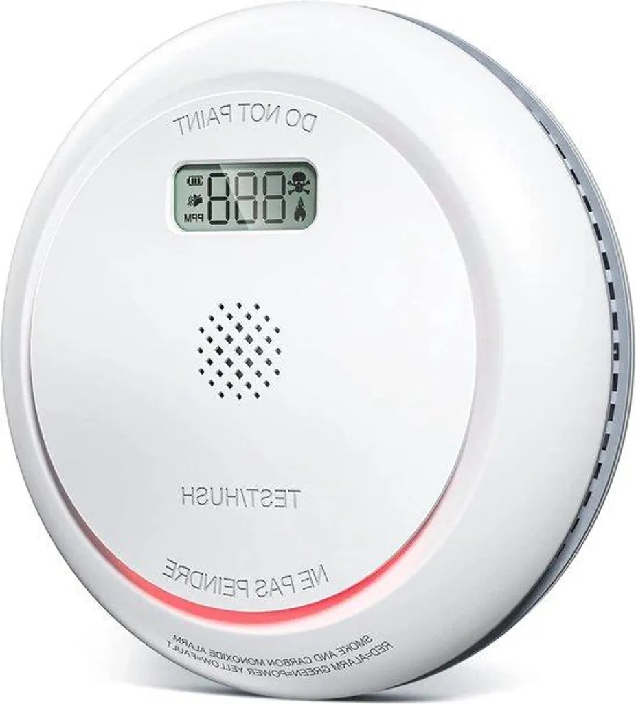 Moniteur de qualité de l'air intérieur CO2 avec écran LCD rétroéclairé