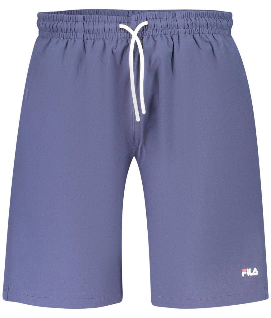 Herren Badeshorts Blau Regular Fit mit Logo & Taschen - Sommer Stil